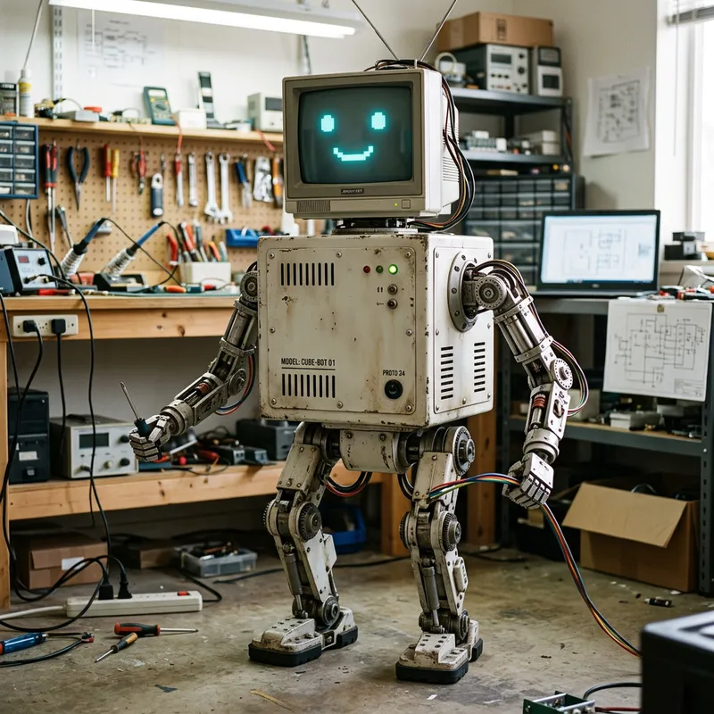 Unique Head Monitor with Cubic Design