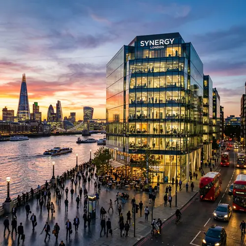 Modern Commercial Property in London - Sunset Views