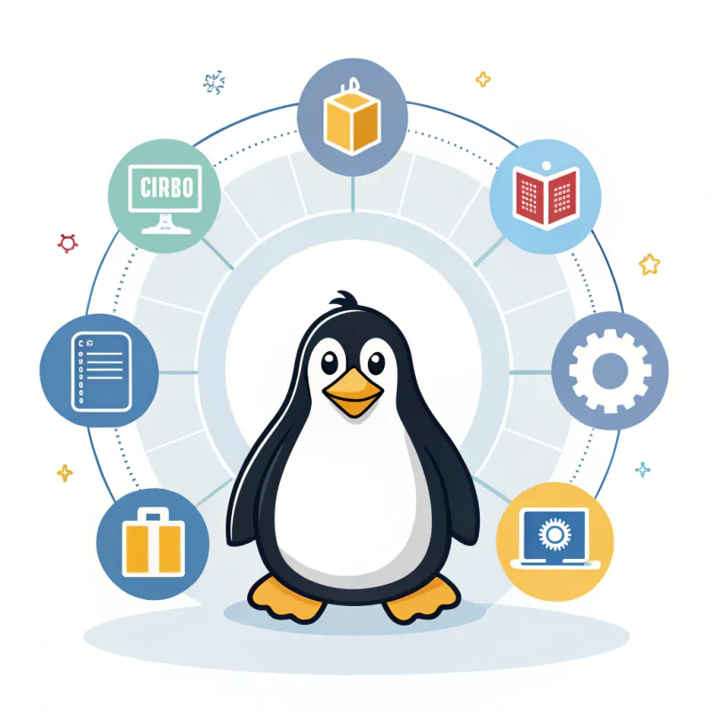 Linux Penguin with Modern DevOps Tools