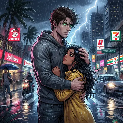 Dramatic Anime Love Story in Stormy Manila