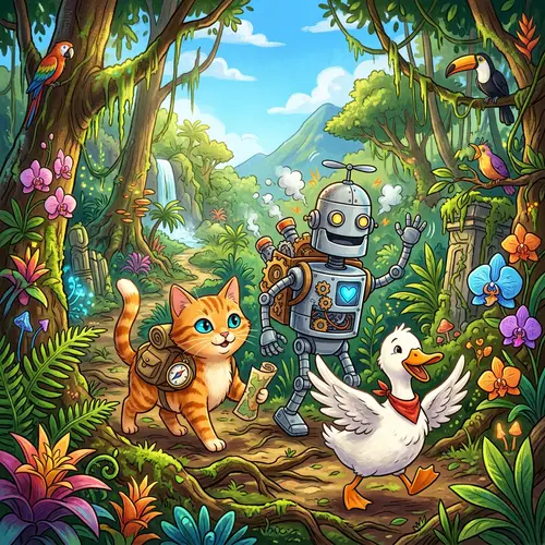 Cat, Robot & Duck: An Unexpected Adventure