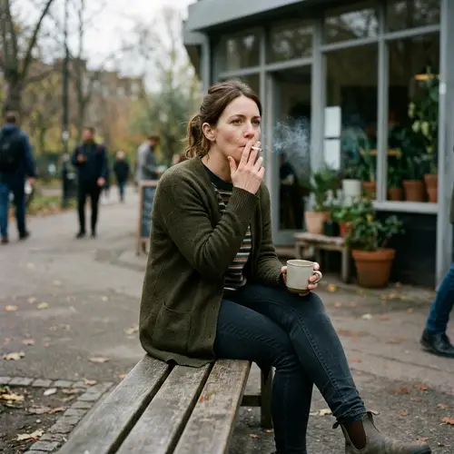 Woman Smoking - Captivating Imagery