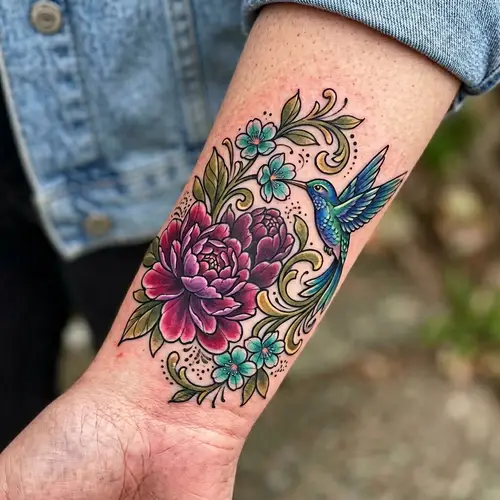 Intricate Cover Up Tattoo Design for Little Smiley Ink