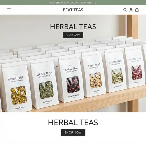 Professional Herbal Tea Assortment in Paper Sachets