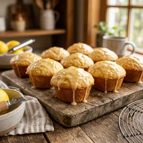 Delicate Lemon Glaze Muffins | Irresistibly Delicious Treat