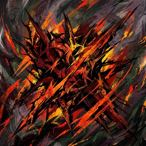 Fiercely Abstract Pupckin Concept with Angry and Dangerous Vibes