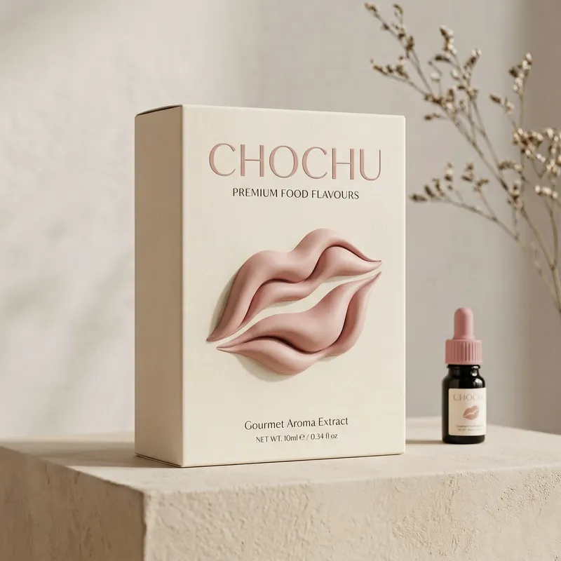Elegant Packaging Mockup for CHOCHU Flavorings
