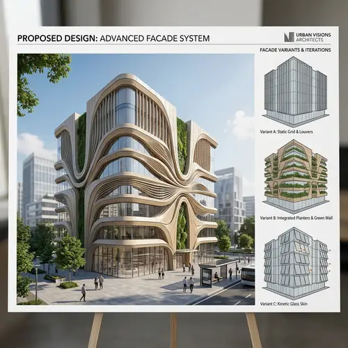 Architectural Facade Design Variants