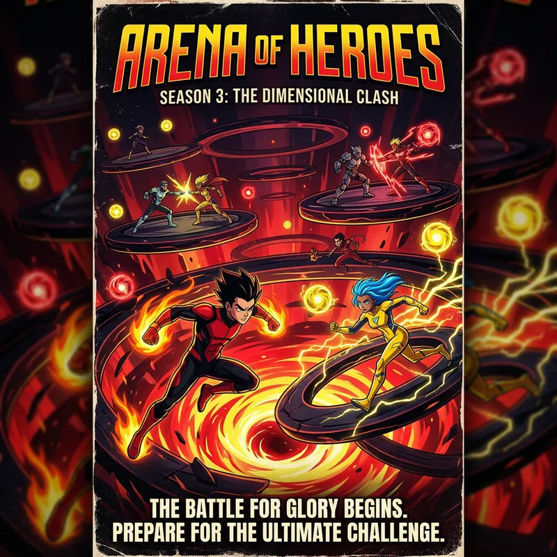 Challenge Champions: Intense Scene with Powerful Characters