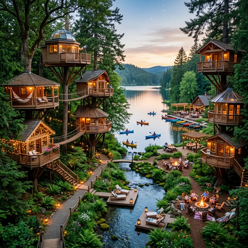 Serenity Waters Treehouse Retreat: Enchanting Haven Amidst Nature's Beauty Serenity Waters Treehouse Retreat: Enchanting Haven Amidst Nature's Beauty
