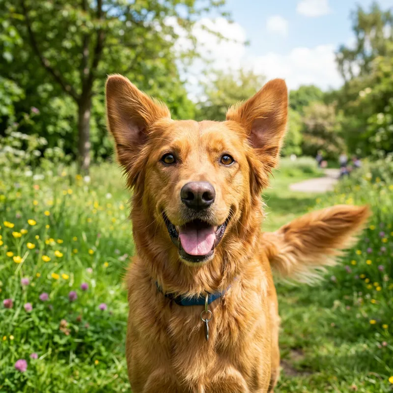 Cute Dog with Shiny Coat for Joyful Moments | Tail Wagging Fun Cute Dog with Shiny Coat for Joyful Moments | Tail Wagging Fun