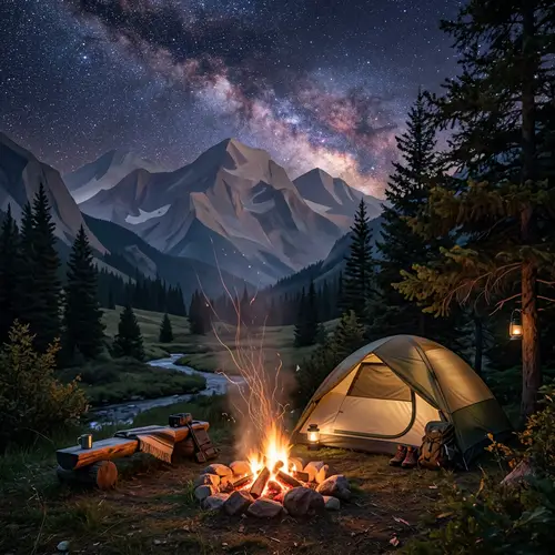 Cozy Campsite in a Tranquil Valley