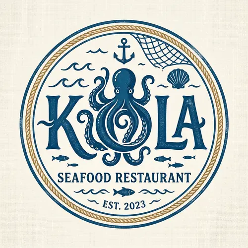 Kola Seafood Restaurant Logo Design | Octopus-Inspired Logo