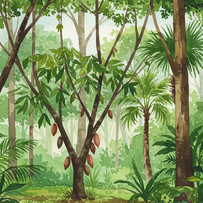 Watercolor Amazon Rainforest Art