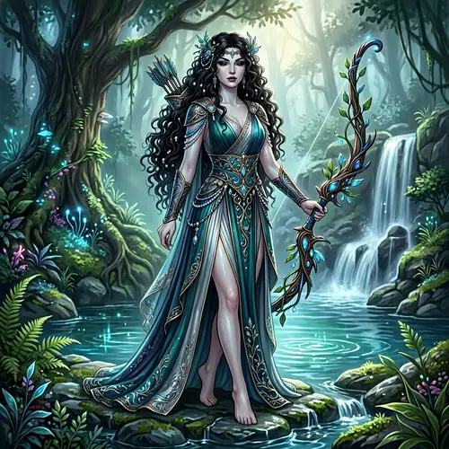 Cithaeris: The Enchanting Naiad Character Art