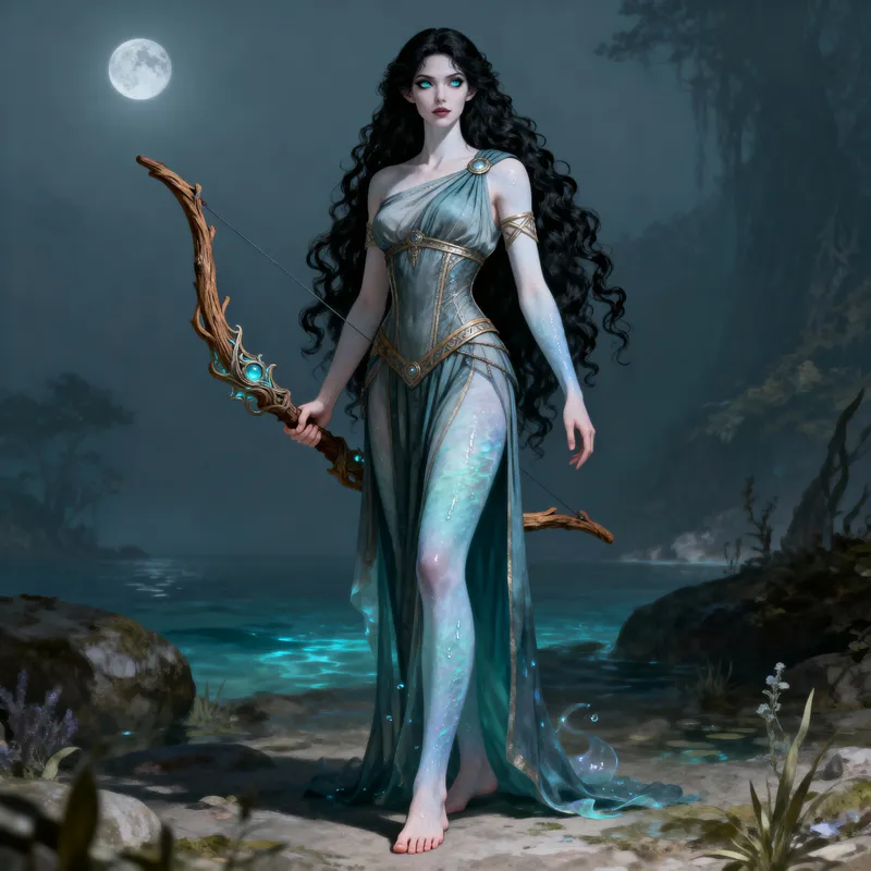 Cithaeris: The Enchanting Naiad Character Art