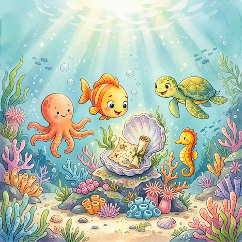 Luma's Undersea Adventure: A Watercolor Tale