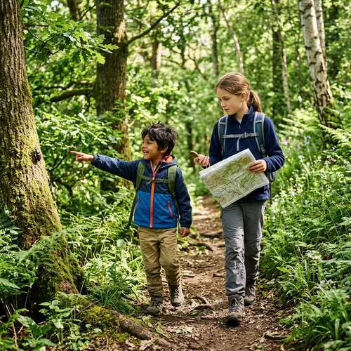 Forest Trip: 5-Year-Old Boy & 12-Year-Old Sister Exploring Nature