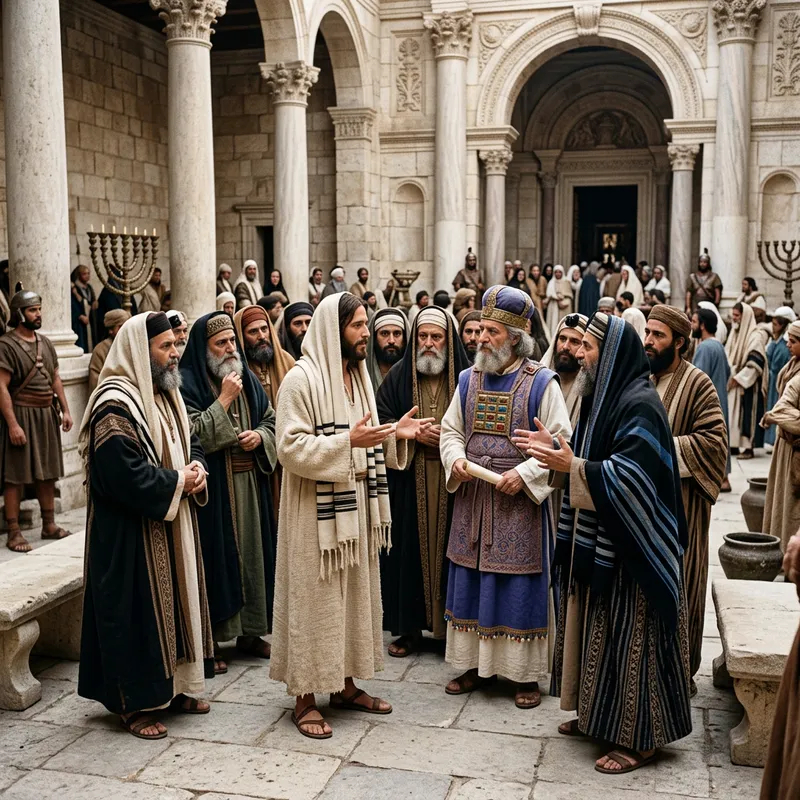 Jesus and the Judean Priests Conversation