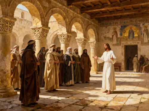 Jesus and the Judean Priests Conversation