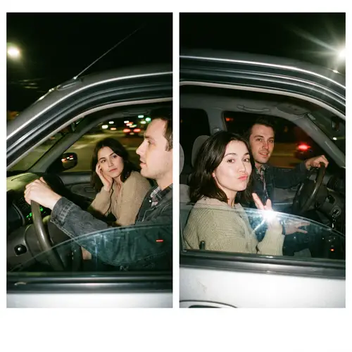 Intimate Nighttime Car Moments Captured