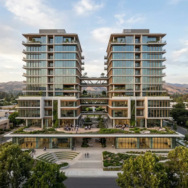 Terraced Oasis School of Performing Arts | Unique Connectivity Design