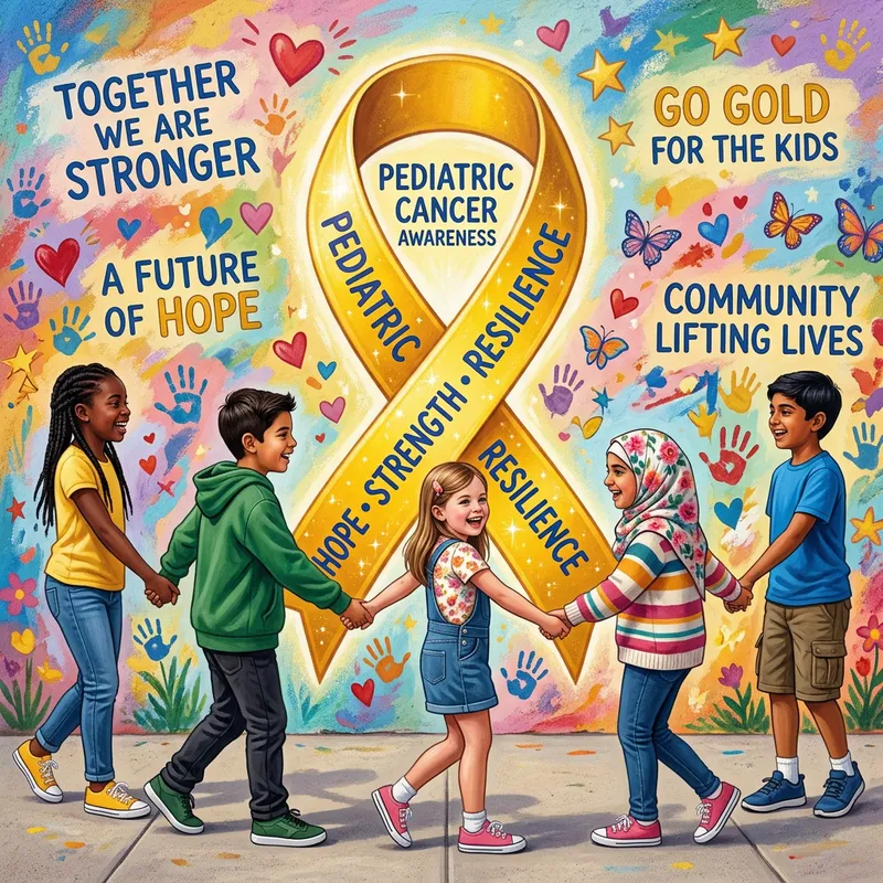 Pediatric Cancer Mural: Spreading Awareness & Hope