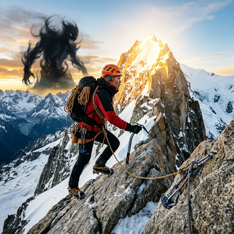 Face Your Fears Confidently: Asian Female Climber Summit Conquest Face Your Fears Confidently: Asian Female Climber Summit Conquest
