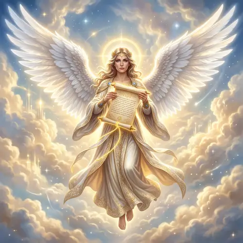 Celestial Angel Gibrael: A Divine Being of Infinite Wisdom