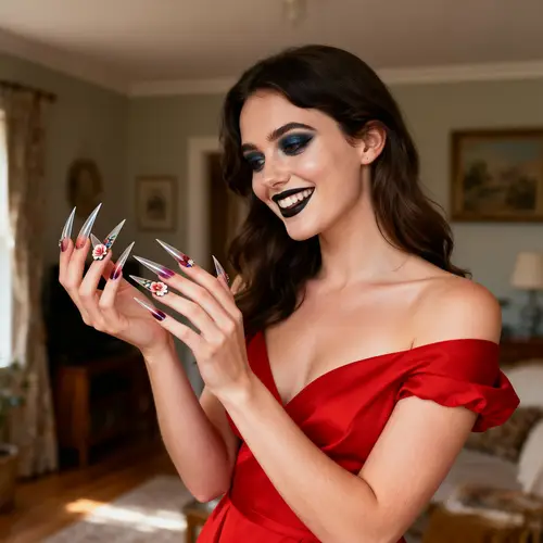 Gothic Makeup Tips: Blue Eyeliner & Black Lipstick