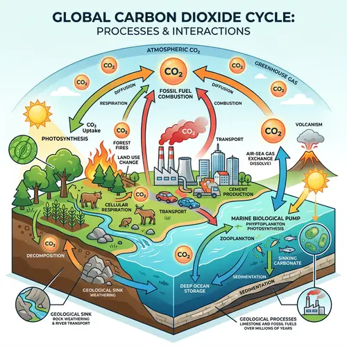 Understanding the Carbon Dioxide Cycle Infographic