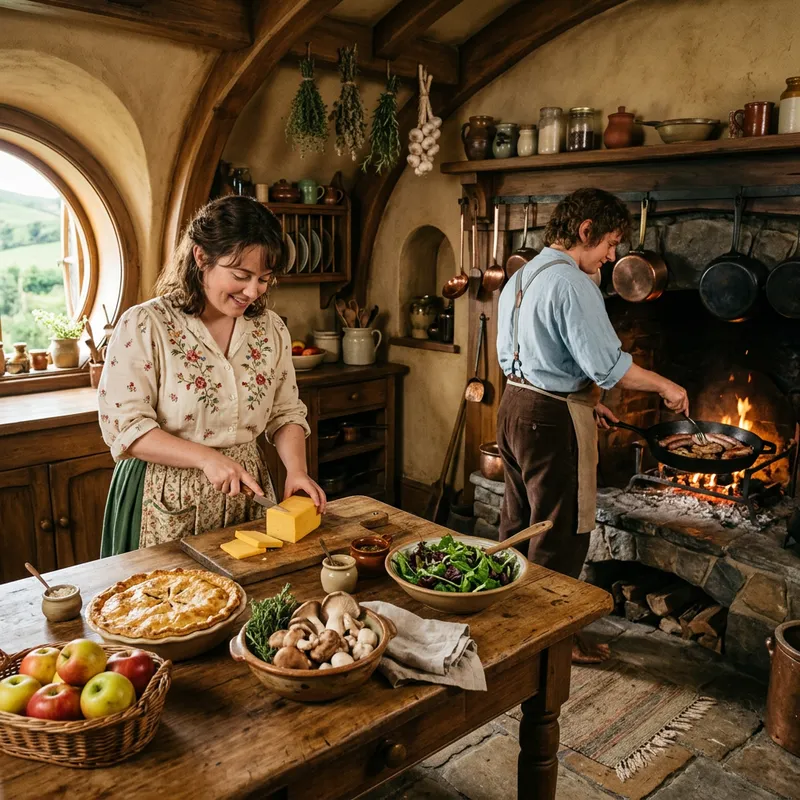 Charming Hobbit Kitchen Inspired by Fellowship of the Ring