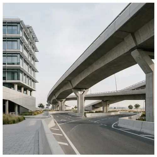 Minimalist Infrastructure Artistry: Clean Lines & Form