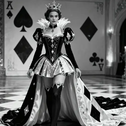 Diamond Queen Costume with Sparkles | Elegant Design