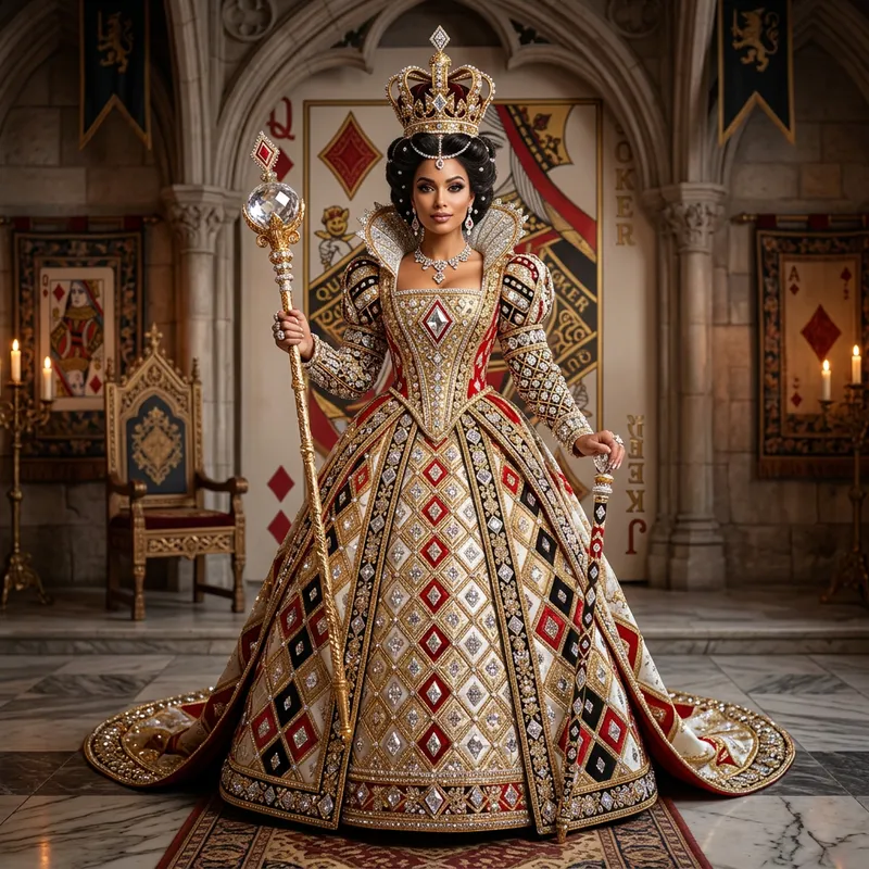 Gorgeous Diamond Queen Joker Costume