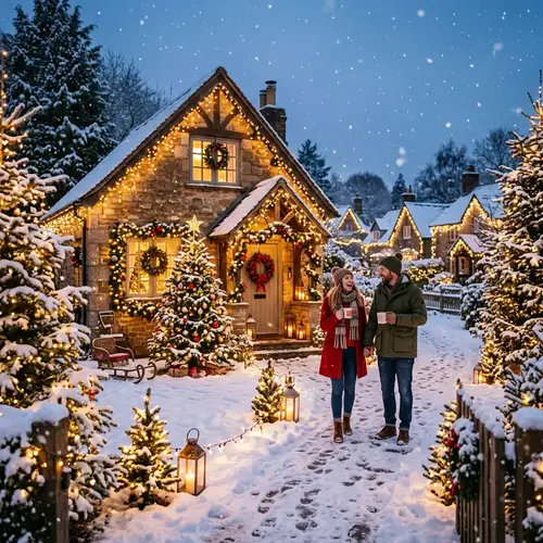 Magical Outdoor Christmas Scene