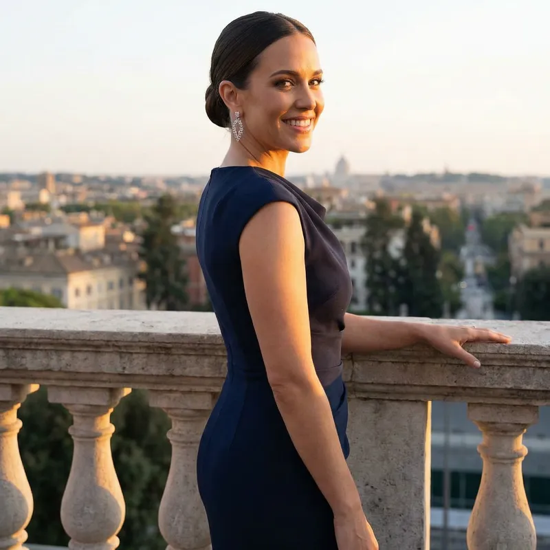 Sexy Woman with Sophistication and Glamour