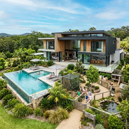 Modern House with Pool and Zoo