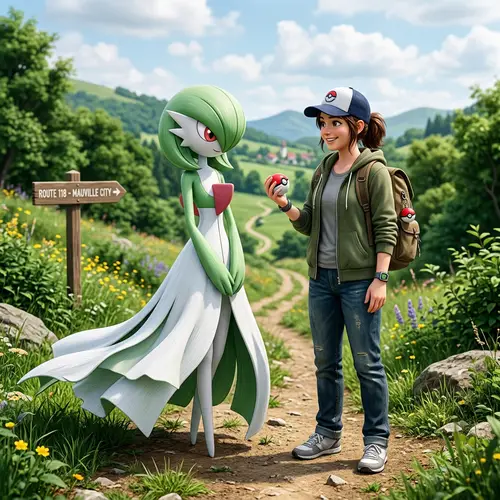 Gardevoir and Trainer | Pokemon Training Adventure
