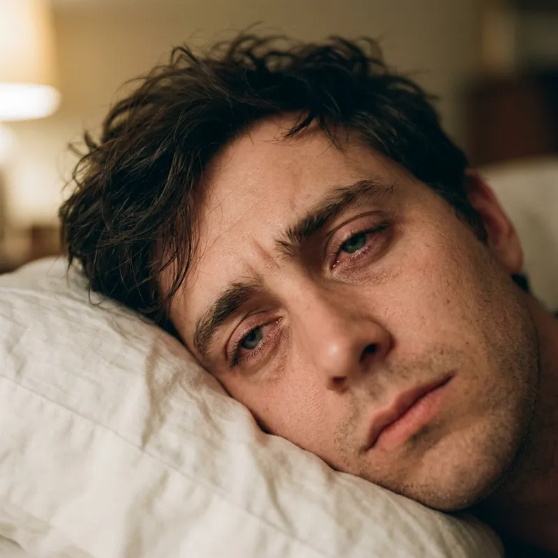 Sleepy Eyes Close-Up View