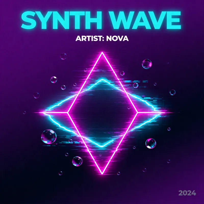 Techno Album Cover Design