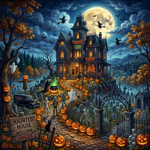 Spooktacular Halloween Decor & Monsters