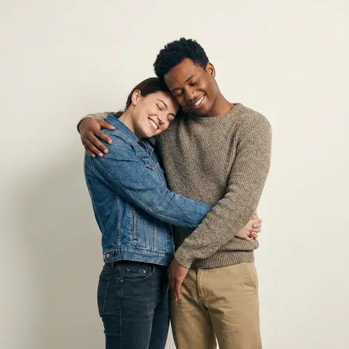 Heart Shape Embrace Illustrating Love and Unity