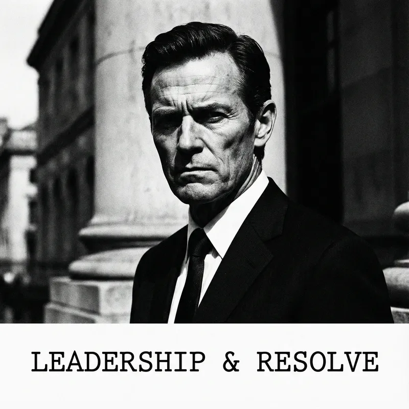 Vladimir Putin: Iconic Black and White Portrait