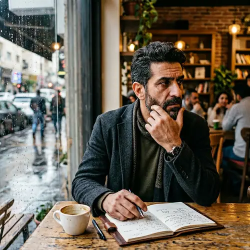 Faisal: Attractive Middle-Eastern Man Lost in Contemplation