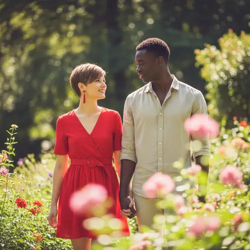 Young Romantic Couple in Love