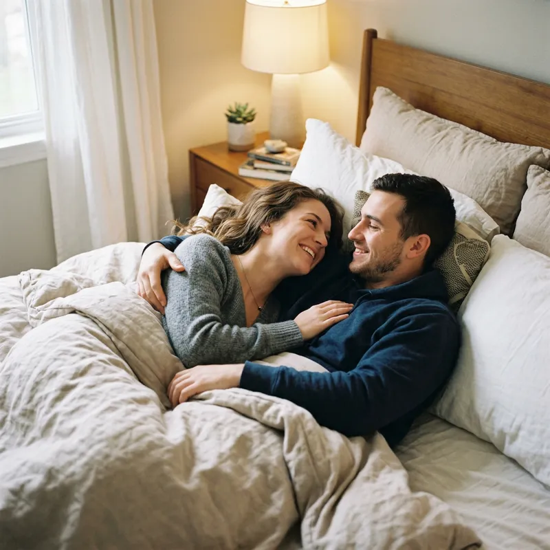 Cuddling with My Girlfriend: A Relaxing Moment