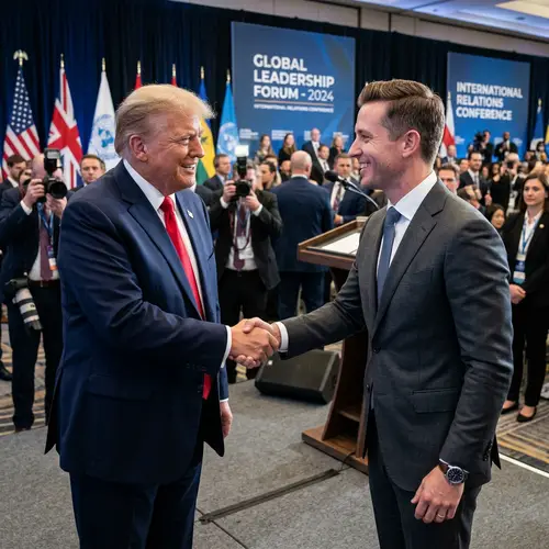 Shaking Hands with Trump: A Memorable Moment