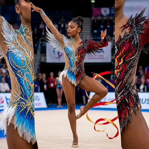 Rhythmic Gymnastics Leotard Design for Brown Skin