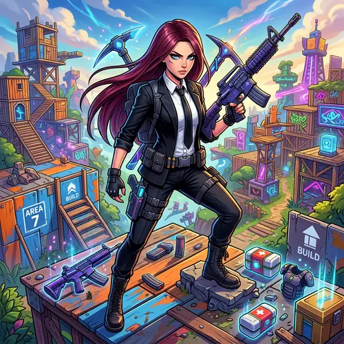 Makima from Chainsaw Man: Fortnite-Inspired Virtual Battle Royale Character